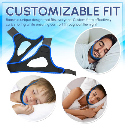 Adjustable Anti Snoring Chin Strap – Breathable CPAP Sleep Aid