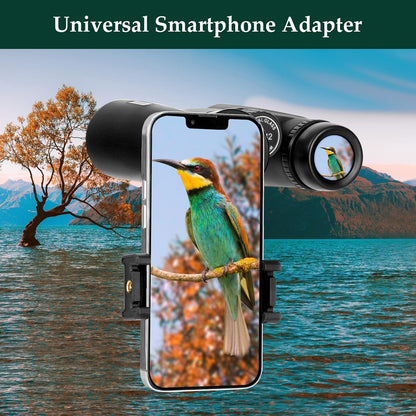 Adorrgon 12x42 HD Binoculars for Adults with Phone Adapter & Tripod – Clear Low Light Vision