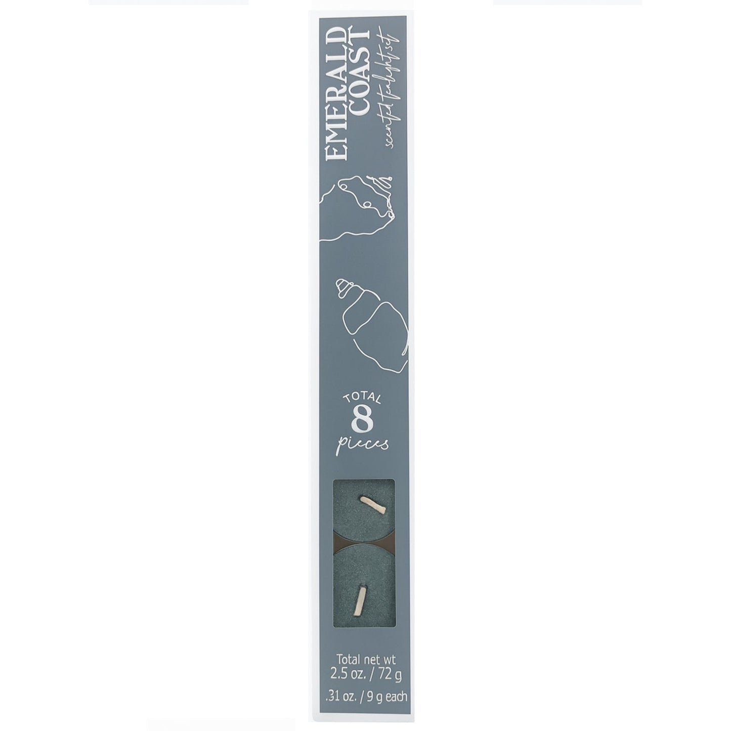 8pk Scented Tea Light Candles – Natural Oils, Choose Scent