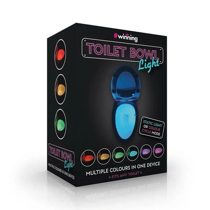 LED Toilet Bowl Light – 6 Color Modes, Motion Activated, Fits Most Toilets