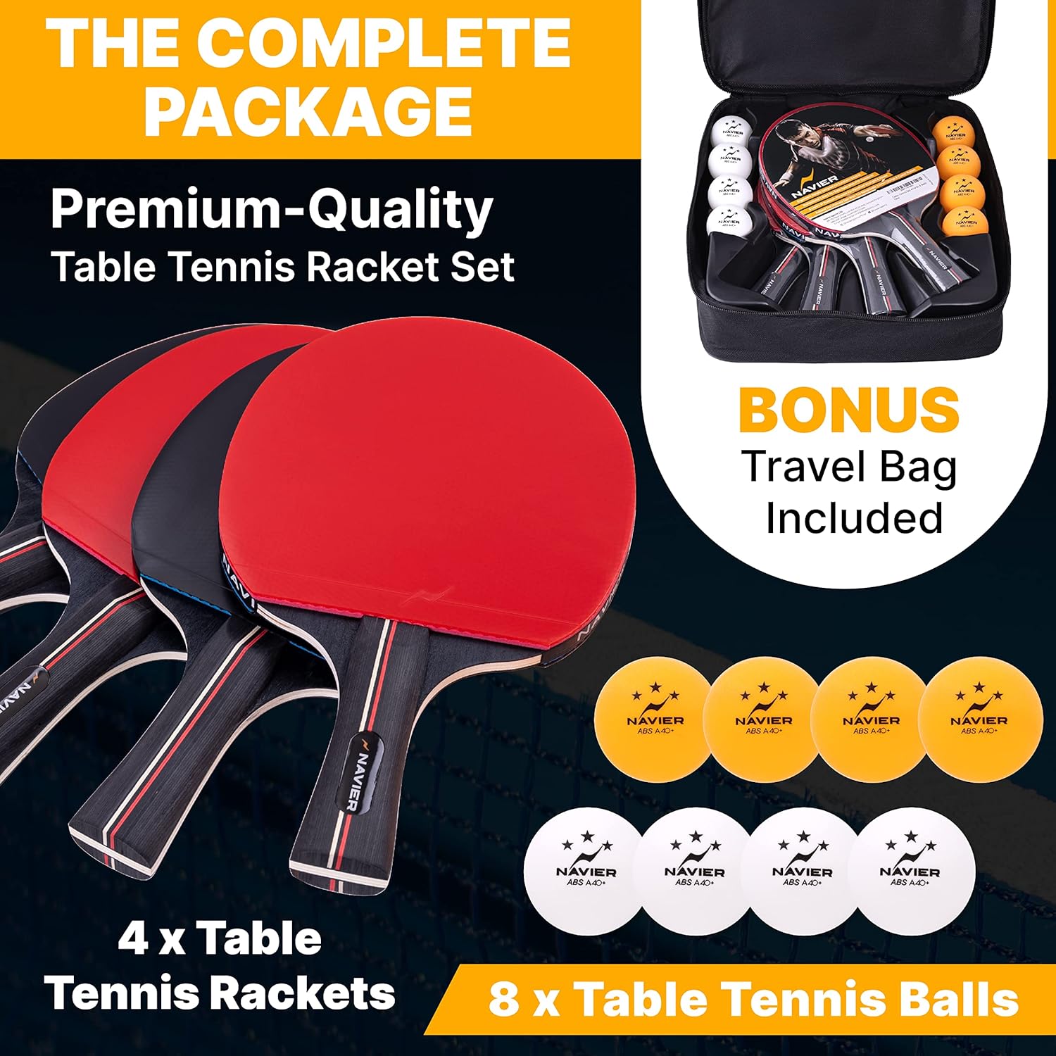 Premium Ping Pong Paddle Set – Professional Quality for All Levels