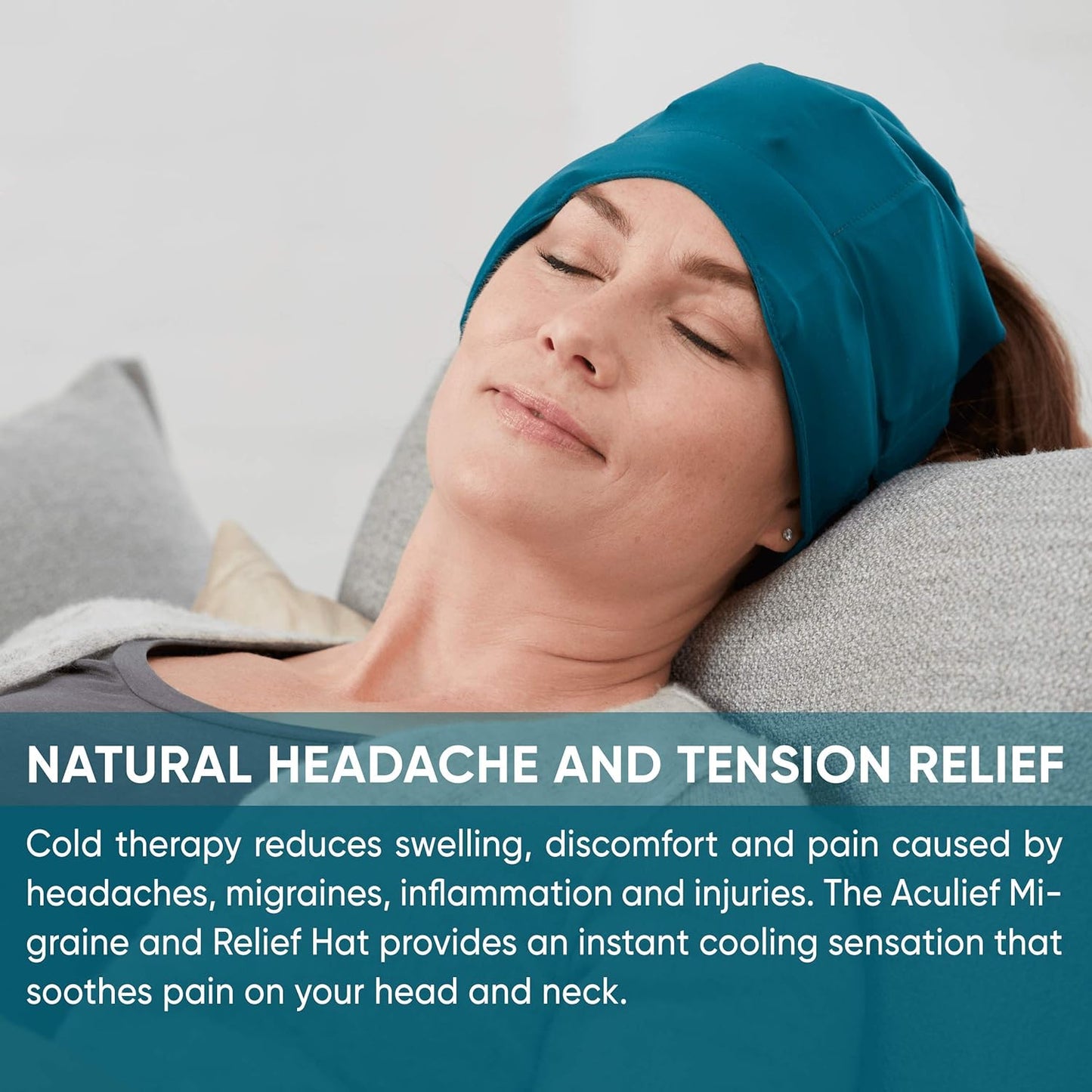 Aculief Migraine Relief Ice Cap – Cold Therapy Hat for Headaches