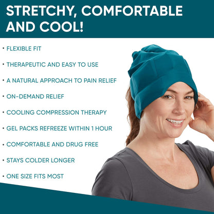 Aculief Migraine Relief Ice Cap – Cold Therapy Hat for Headaches