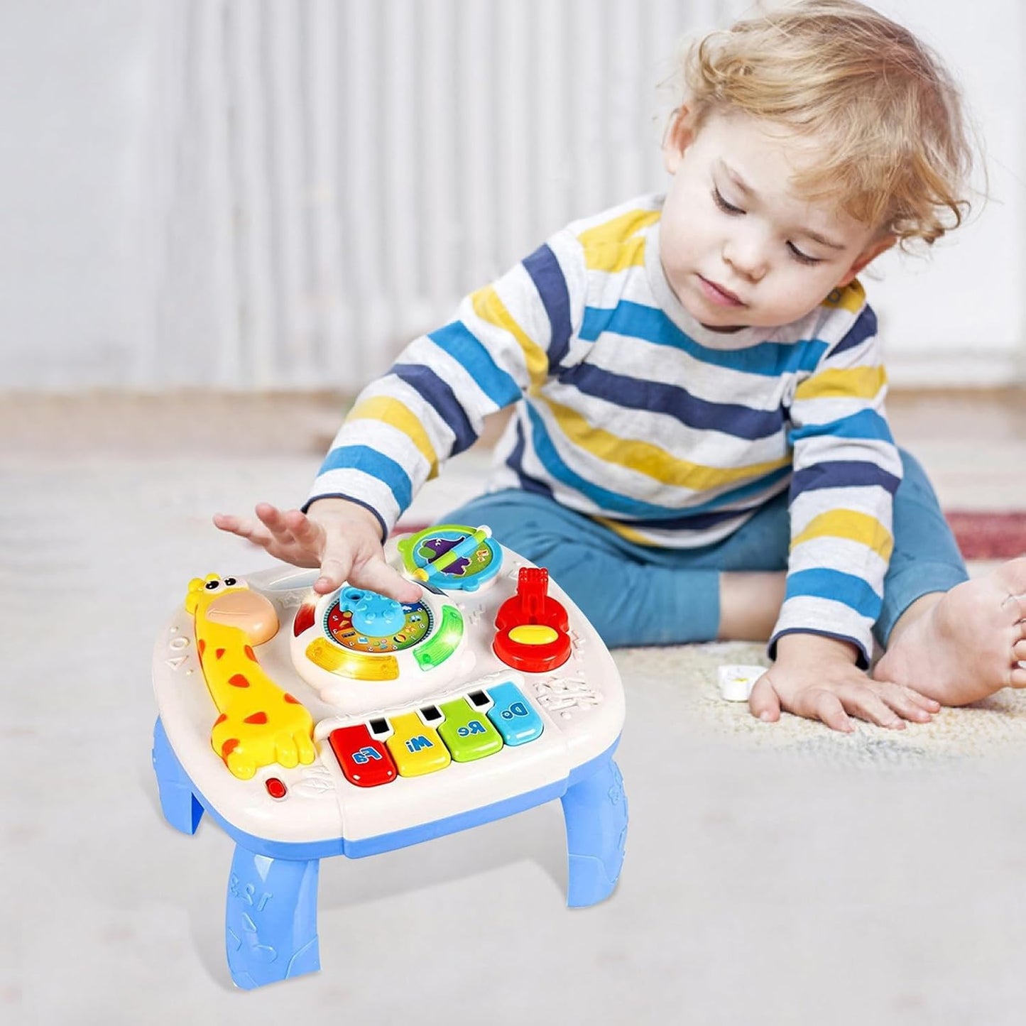 Musical Learning Table – Turn-Knob Sound Toy with Cute Animals