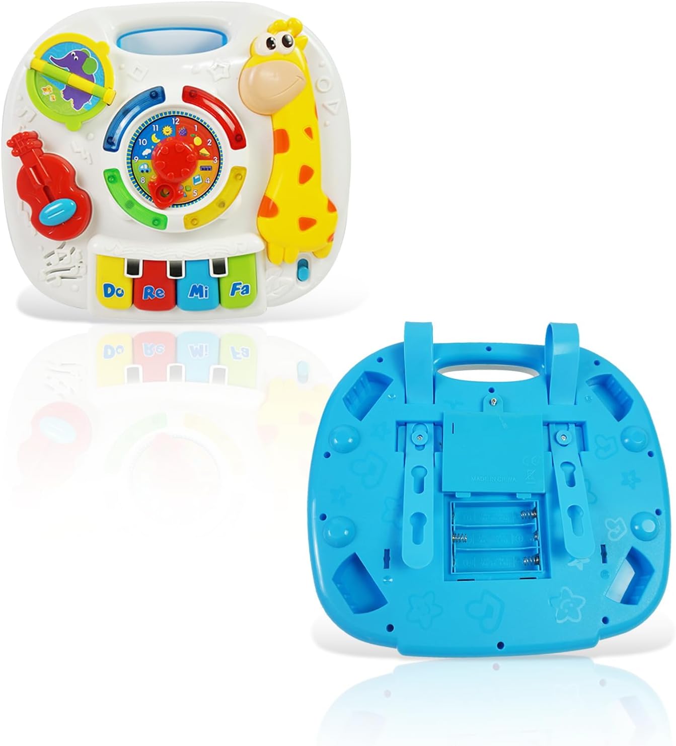 Musical Learning Table – Turn-Knob Sound Toy with Cute Animals