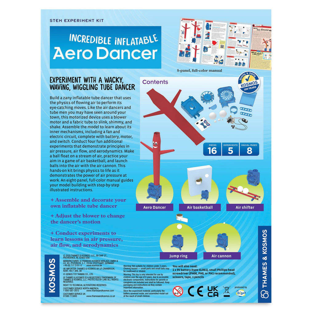 Incredible Inflatable Aero Dancer STEM Kit – Build & Experiment with Airflow