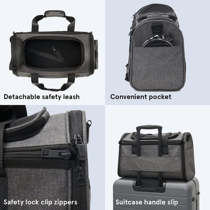 BarkBox Large Dog Travel Carrier – Airline Approved Bed + Toy