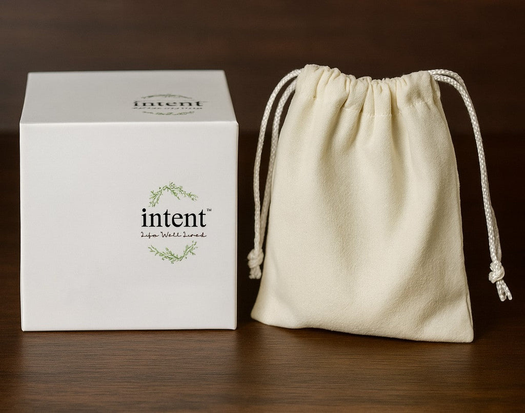 Intension Bracelet Set – 4-Piece Mindful Stack with Leather Wrap & Beads