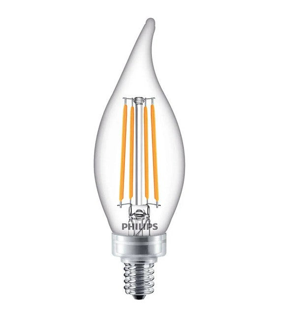 6pk Philips 4.5W Dimmable Candelabra Bulbs – Clear 2700K