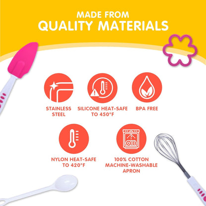 28pc Curious Chef Kids Measure & Prep Kit – Real, BPA-Free, Dishwasher Safe