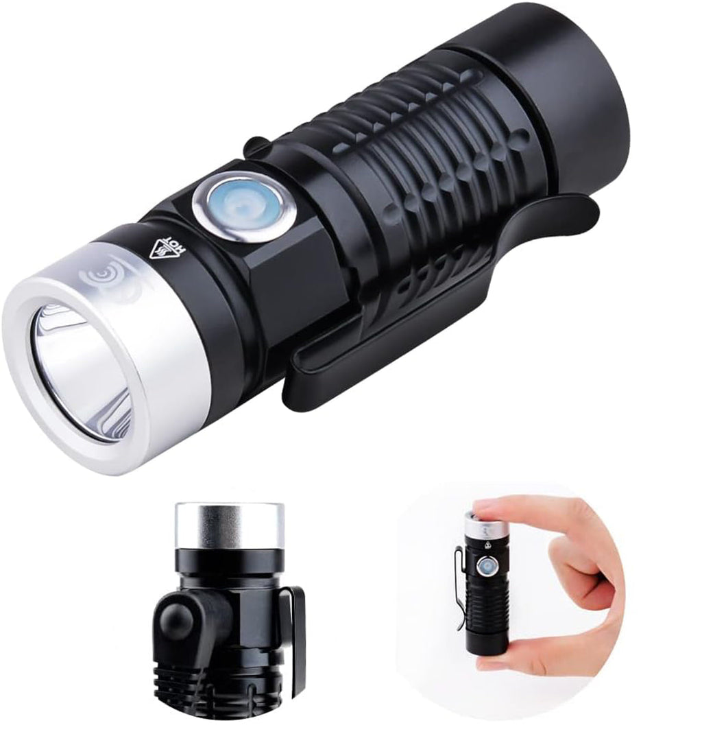 EDC Magnetic Rechargeable Tacticle Flashlight – 500 Lumens, Firearm Compatible