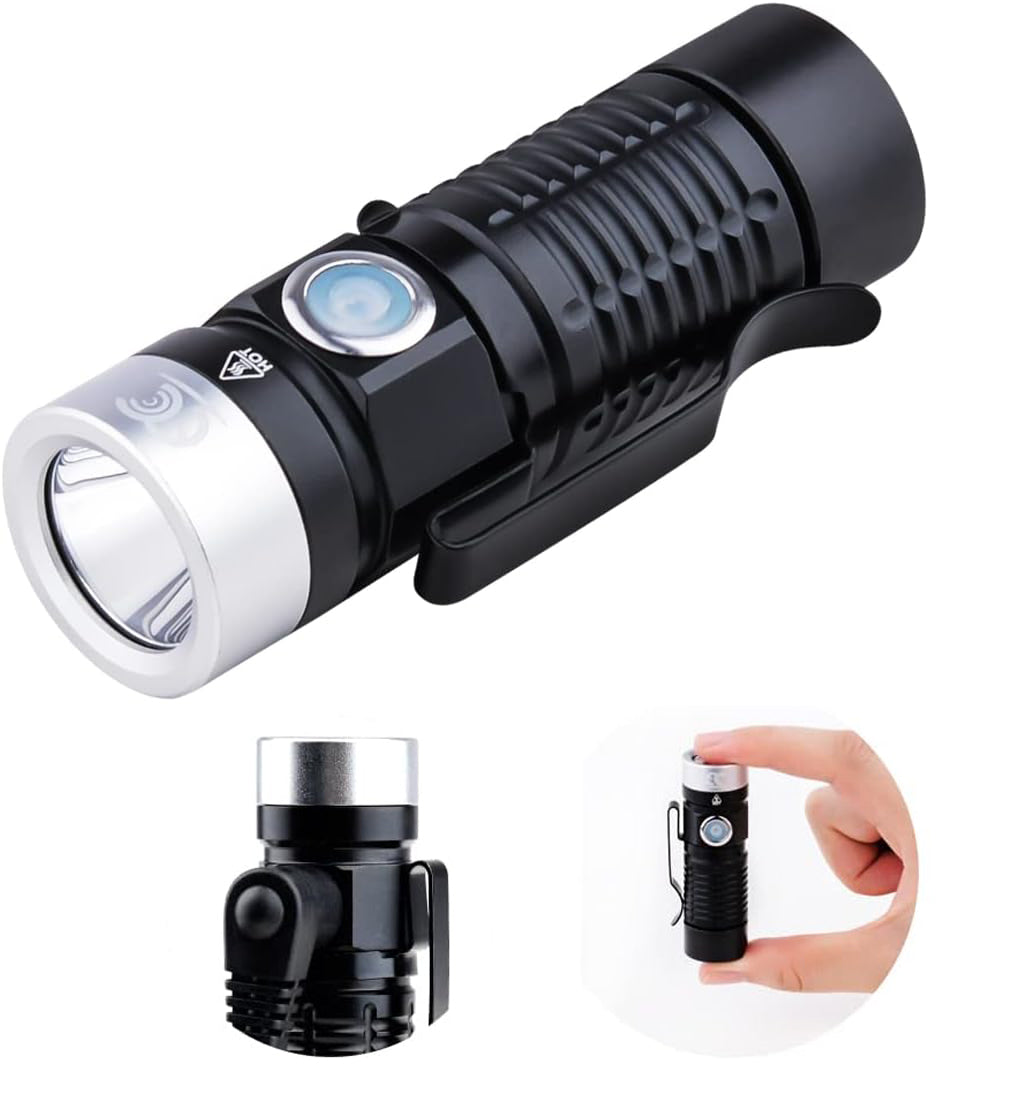 EDC Magnetic Rechargeable Tacticle Flashlight – 500 Lumens, Firearm Compatible