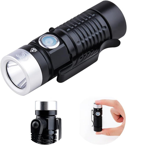 EDC Magnetic Rechargeable Tacticle Flashlight – 500 Lumens, Firearm Compatible