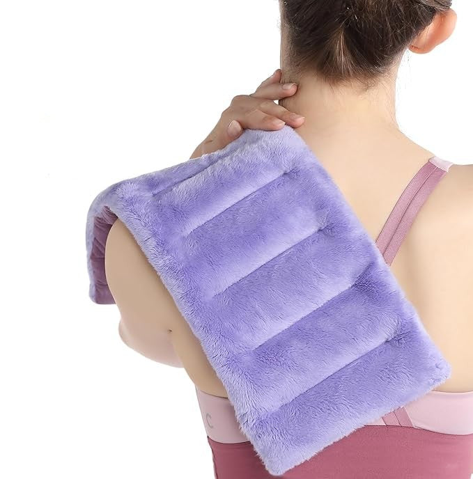 SuzziPad 7" x 16" Microwave Heating Pad – Flaxseed, Millet & Clay Beads