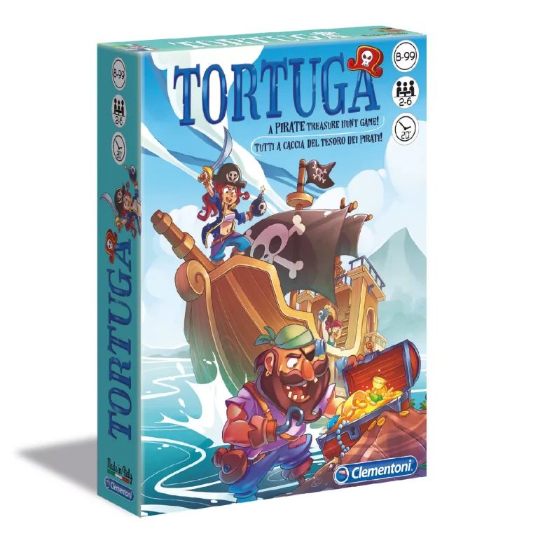 Clementoni Tortuga Pirate Card Game – Ships & Treasures Adventure