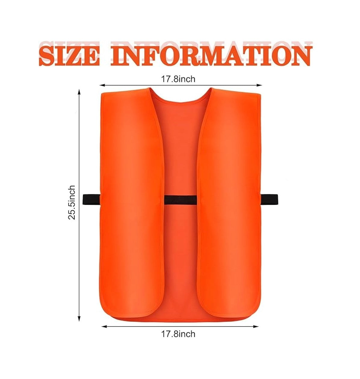 Adult Visibility Hunting Vest – Blaze Orange Safety Gear