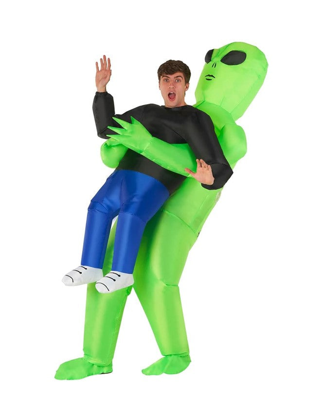 Alien Abduction Inflatable Costume – Adult One-Size with Fan