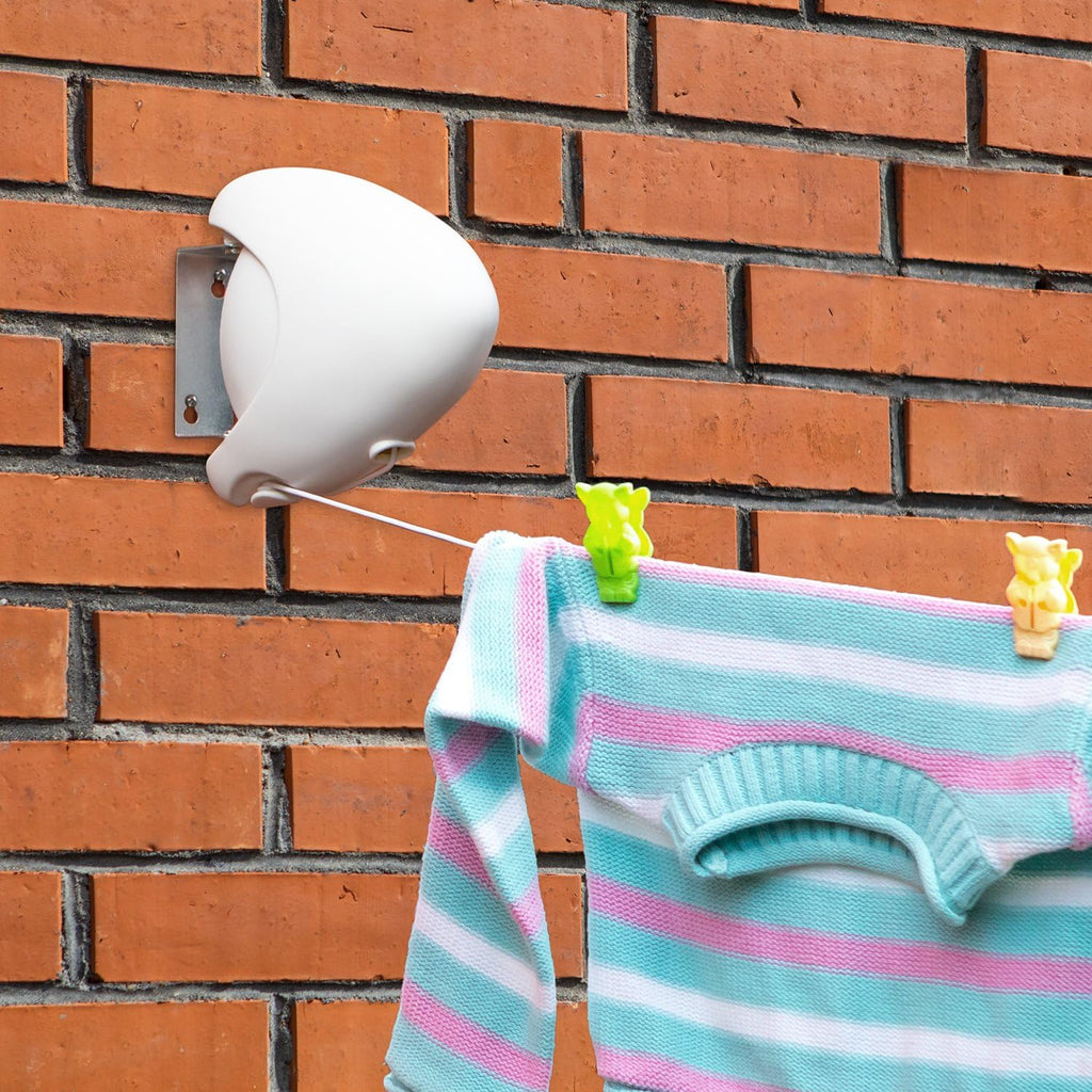 Tatkraft Strong Retractable Clothesline – 49ft Automatic Heavy-Duty Outdoor Dryer