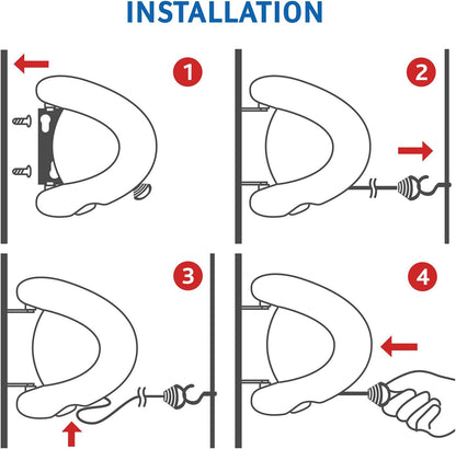 Tatkraft Strong Retractable Clothesline – 49ft Automatic Heavy-Duty Outdoor Dryer
