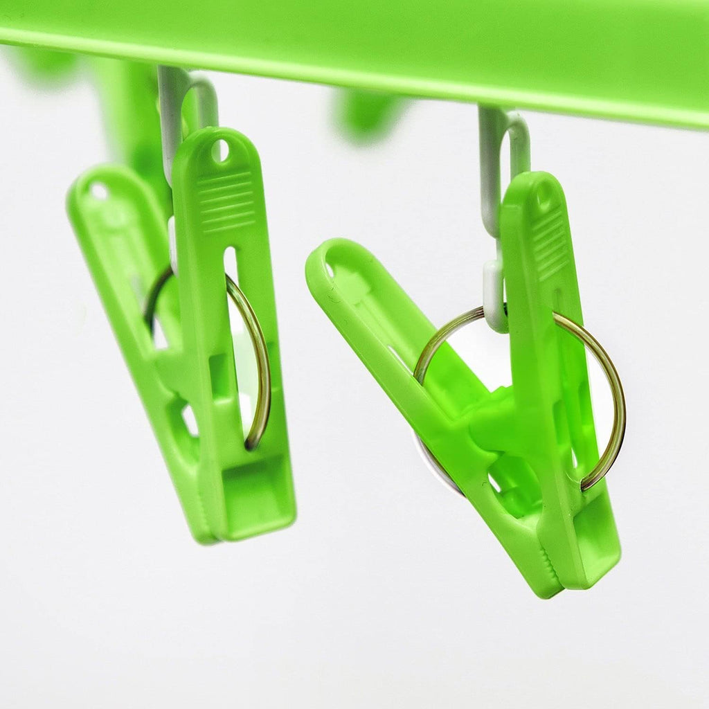 Tatkraft Laundry Drying Hanging Rack – 24 Clip Portable Clothes Dryer