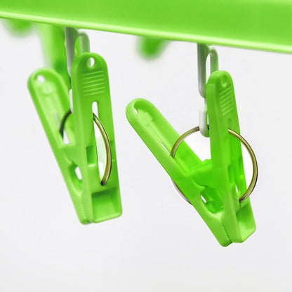 Tatkraft Laundry Drying Hanging Rack – 24 Clip Portable Clothes Dryer