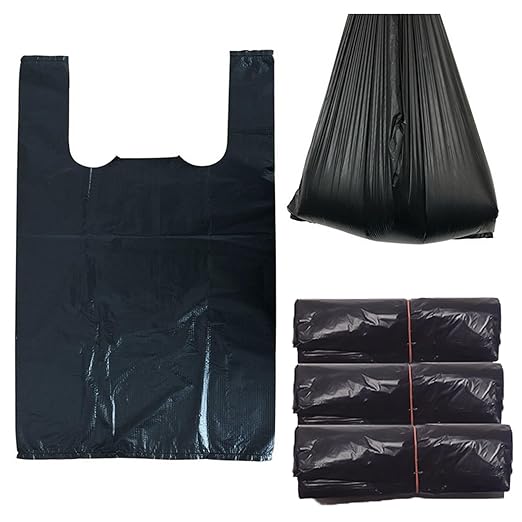 300pc Small Black Sanitary Napkin Disposal Bags with Handles – Hygiene & Travel Trash Bags