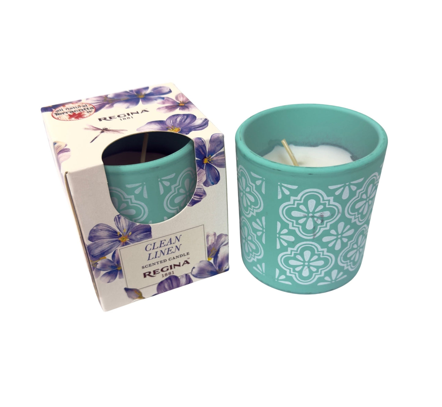 6pk Regina Scented Candle – 4.6 oz Terracotta Jar – Multiple Fragrances