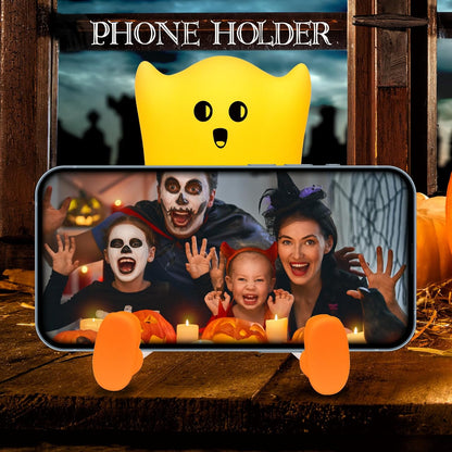 Squishy Ghost Bedside Lamp – Rechargeable Dimmable Silicone Night Light