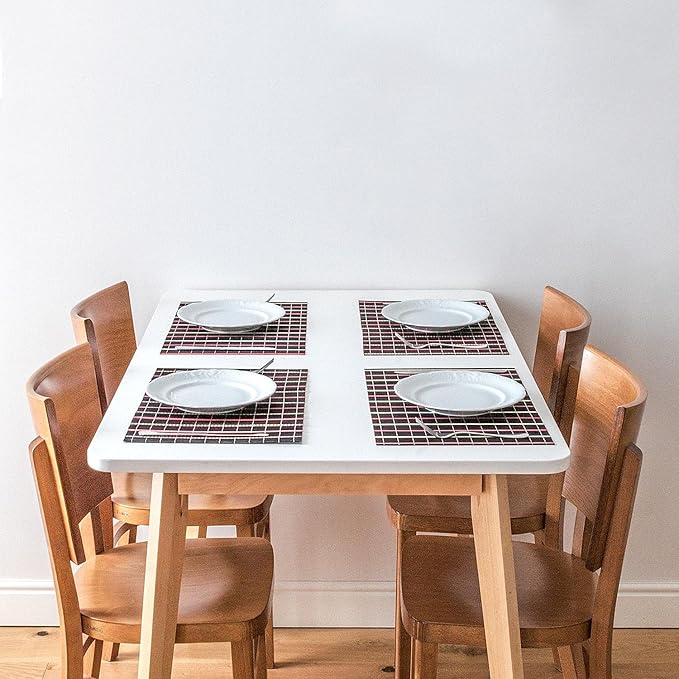 6pk Tatkraft Super Natural Bamboo Table Heat Resistant Placemats