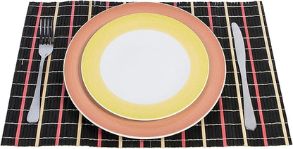 6pk Tatkraft Super Natural Bamboo Table Heat Resistant Placemats