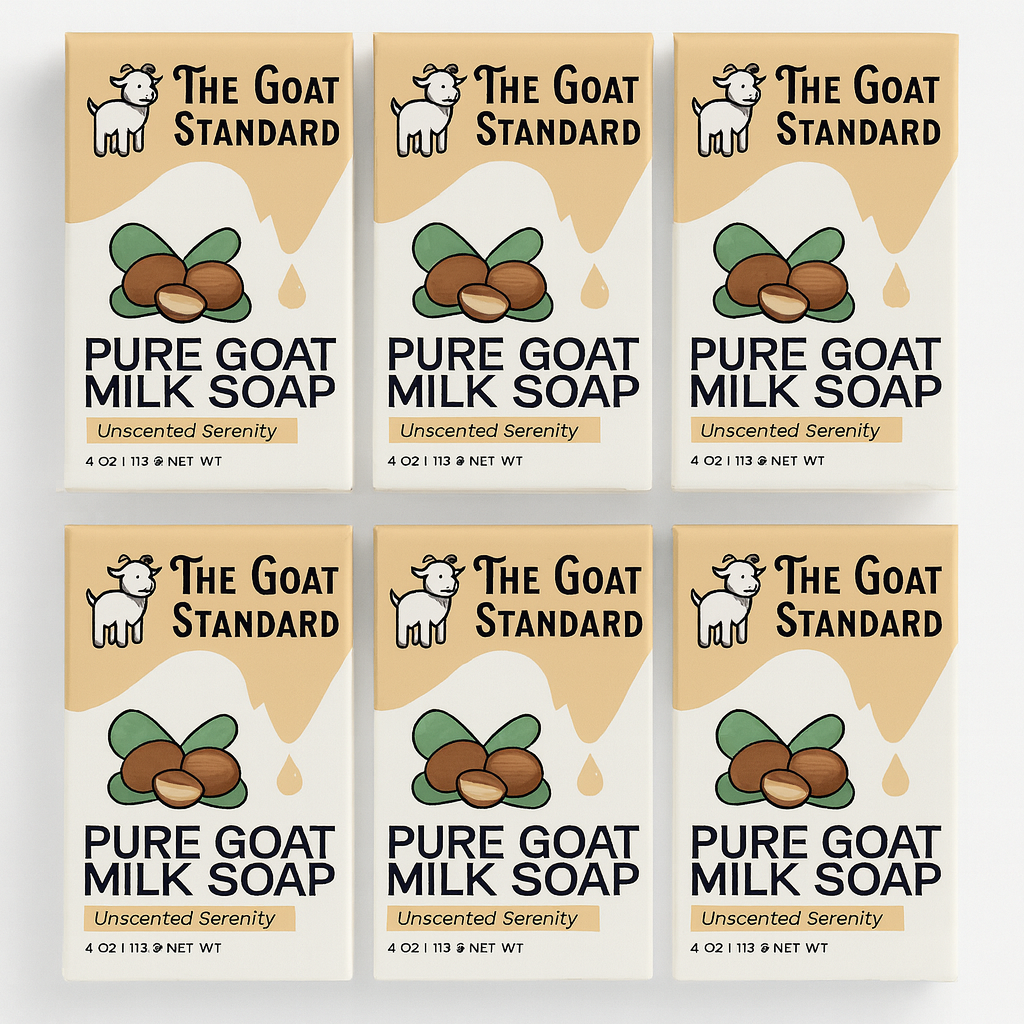 6pk The Goat Standard – Pure Goat Milk Soap 4 oz. – Choose Your Scent