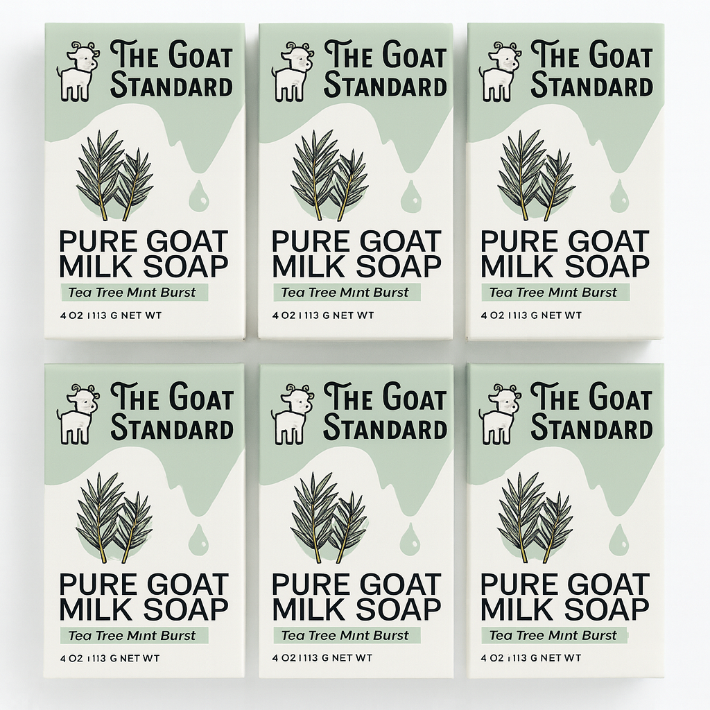 6pk The Goat Standard – Pure Goat Milk Soap 4 oz. – Choose Your Scent