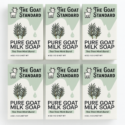 6pk The Goat Standard – Pure Goat Milk Soap 4 oz. – Choose Your Scent