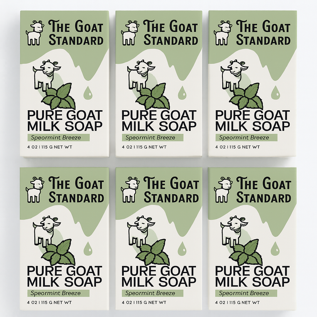 6pk The Goat Standard – Pure Goat Milk Soap 4 oz. – Choose Your Scent