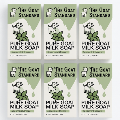 6pk The Goat Standard – Pure Goat Milk Soap 4 oz. – Choose Your Scent