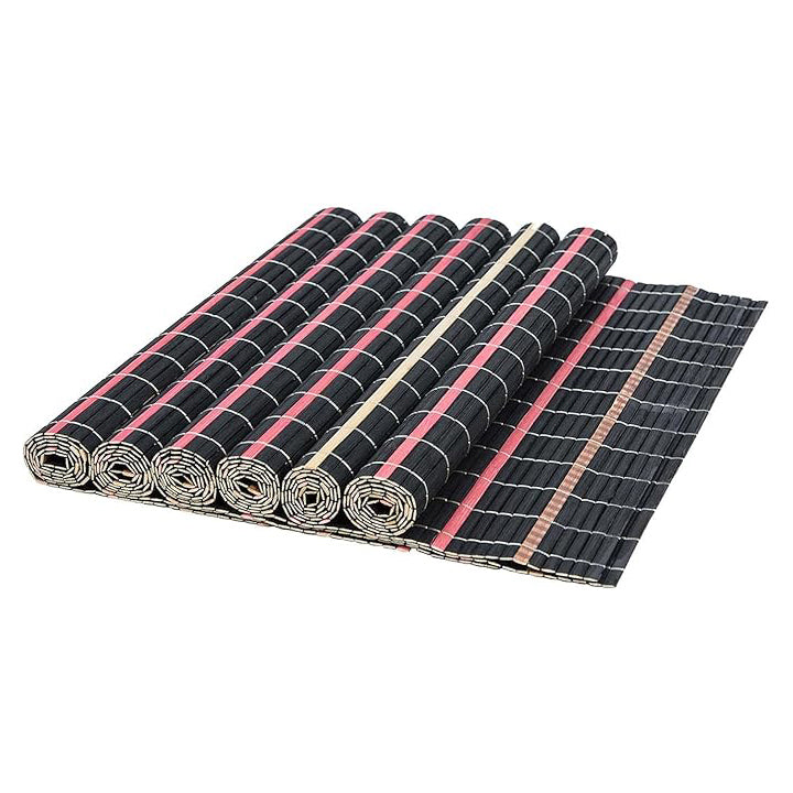 6pk Tatkraft Super Natural Bamboo Table Heat Resistant Placemats