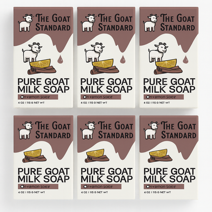 6pk The Goat Standard – Pure Goat Milk Soap 4 oz. – Choose Your Scent