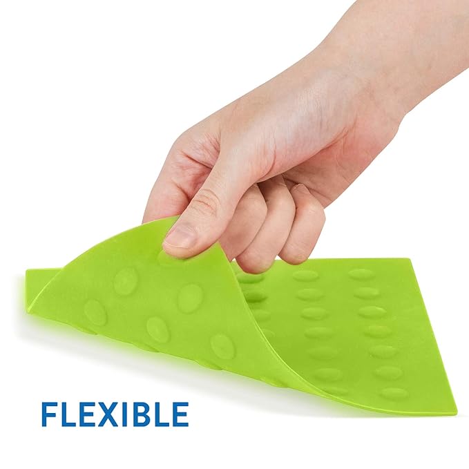 Set of 2 Silicone Pot Holders & Trivets – Heat Resistant Multifunctional Mats – Green