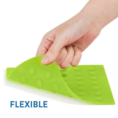 Set of 2 Silicone Pot Holders & Trivets – Heat Resistant Multifunctional Mats – Green