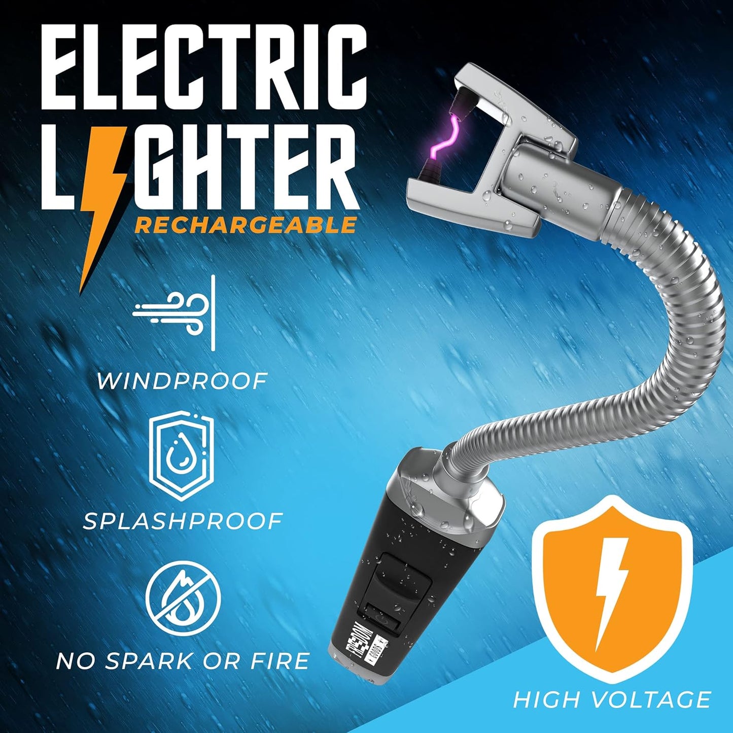Gooseneck Electric Long Lighter - Rechargeable And Safe