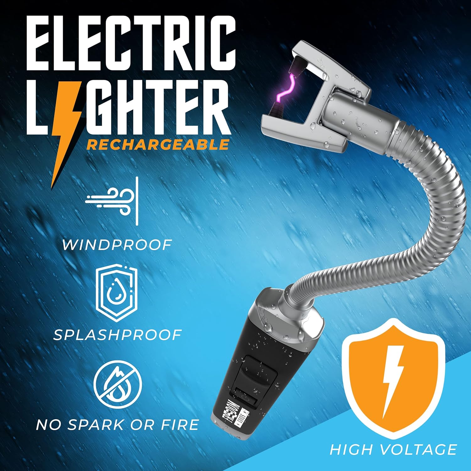 Gooseneck Electric Long Lighter - Rechargeable And Safe