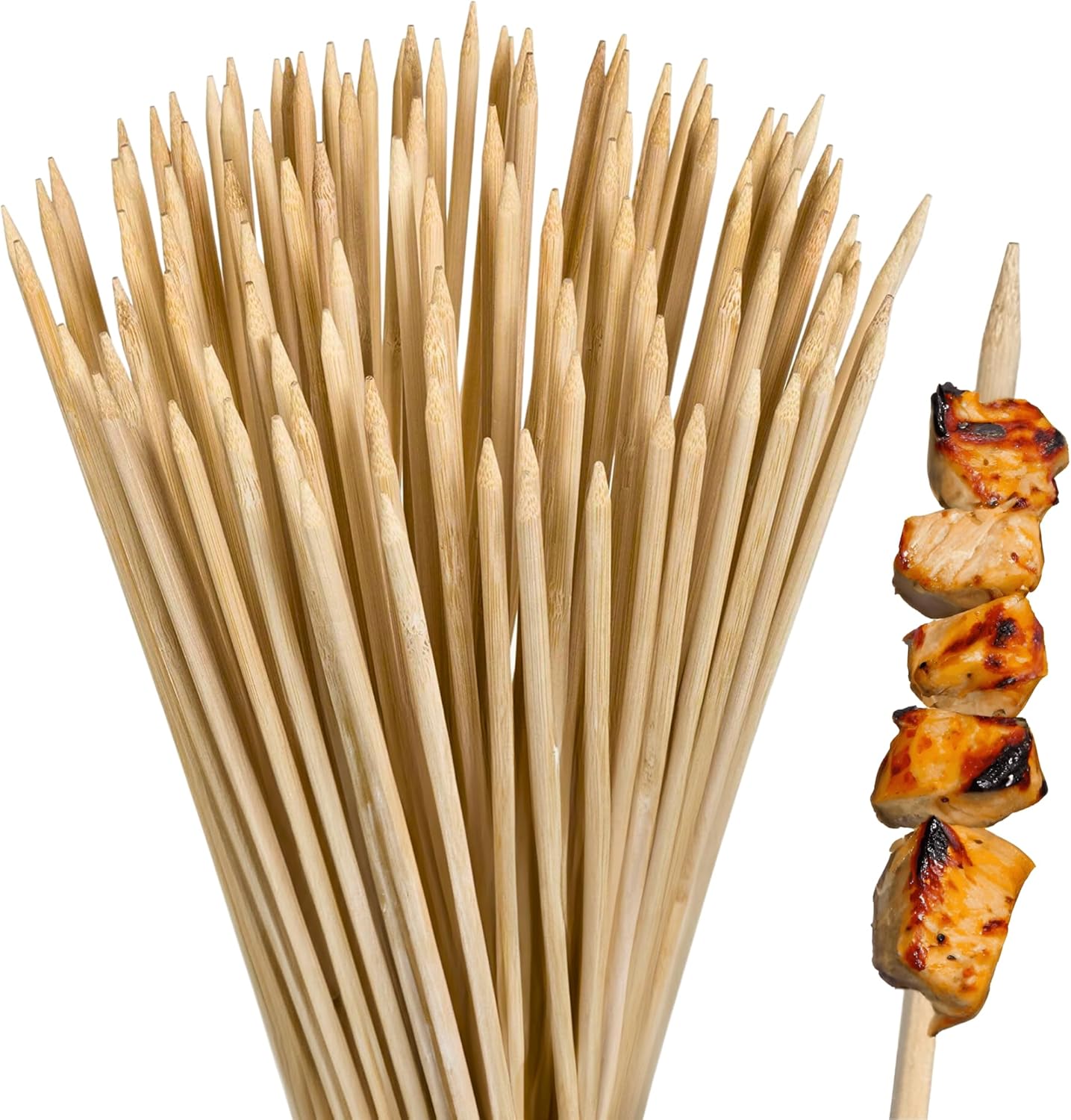 110pcs Extra Long 36" Heavy-Duty Bamboo Roasting Sticks