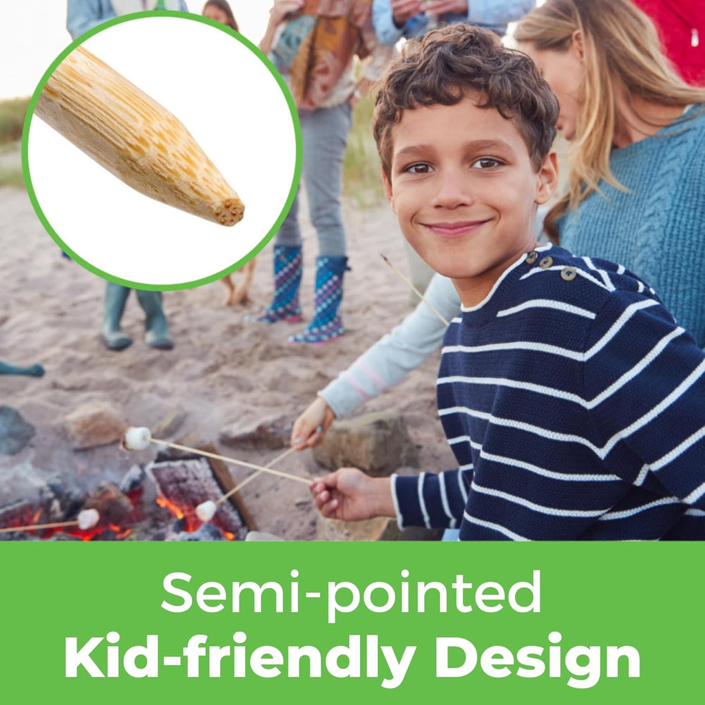 110pcs Extra Long 36" Heavy-Duty Bamboo Roasting Sticks