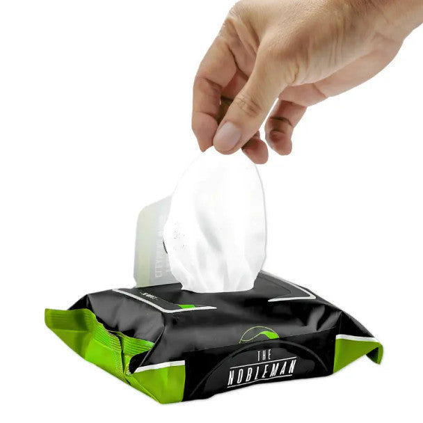 The Nobleman Hemp Face & Body Cleansing Wipes – 30 Pack with Vitamin C