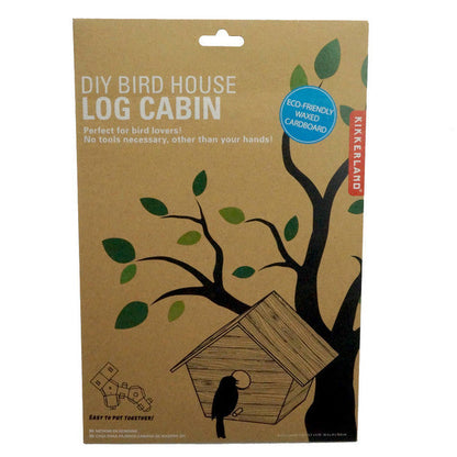 DIY Log Cabin Bird House – Eco-Friendly Waxed Cardboard