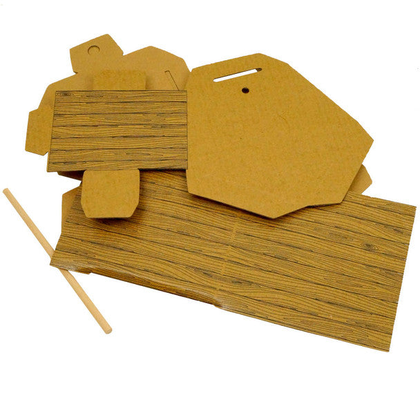 DIY Log Cabin Bird House – Eco-Friendly Waxed Cardboard