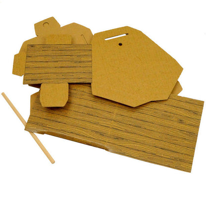 DIY Log Cabin Bird House – Eco-Friendly Waxed Cardboard