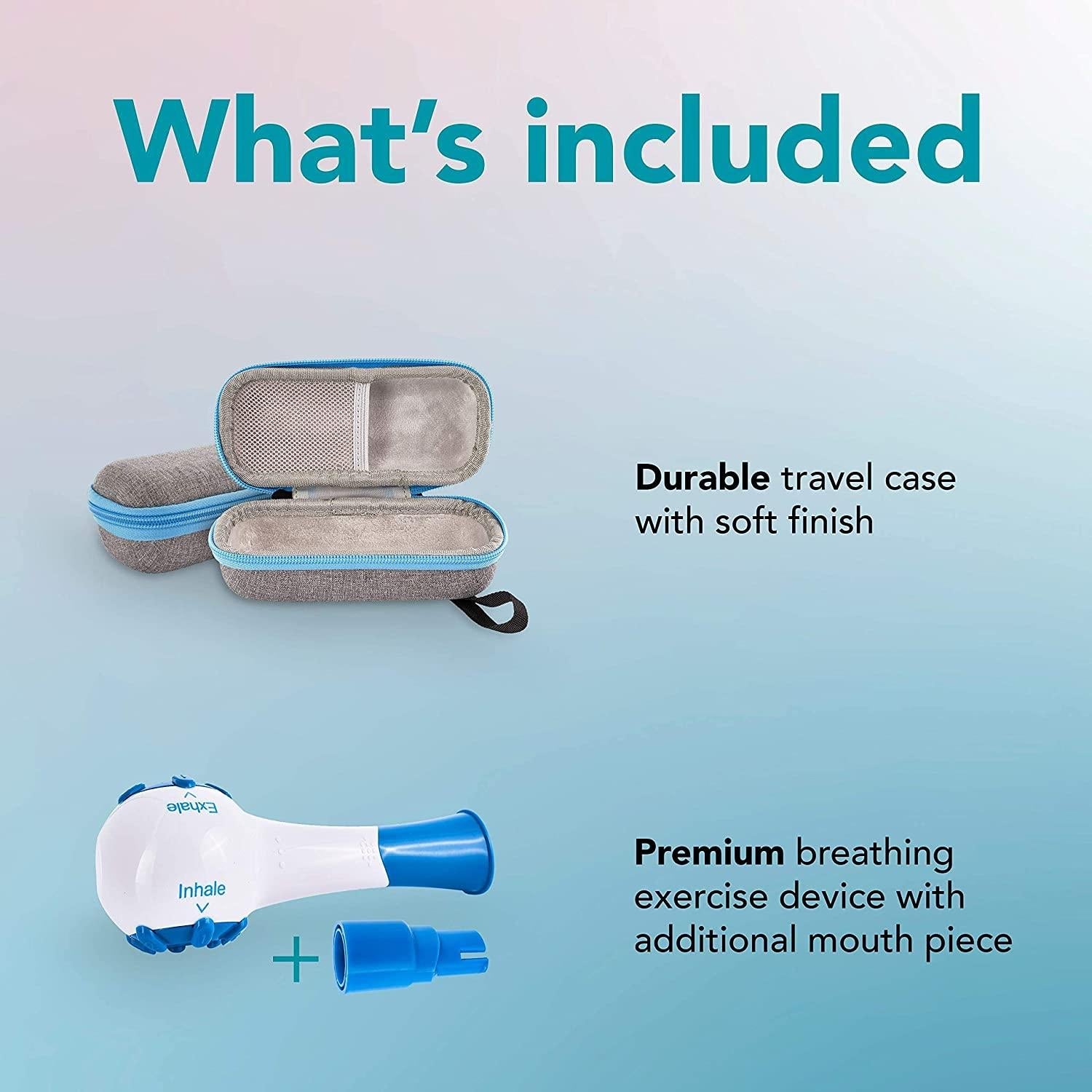 Lung Life Breathing Exercise Device – Adjustable Lung Trainer for Respiratory Health & Performance