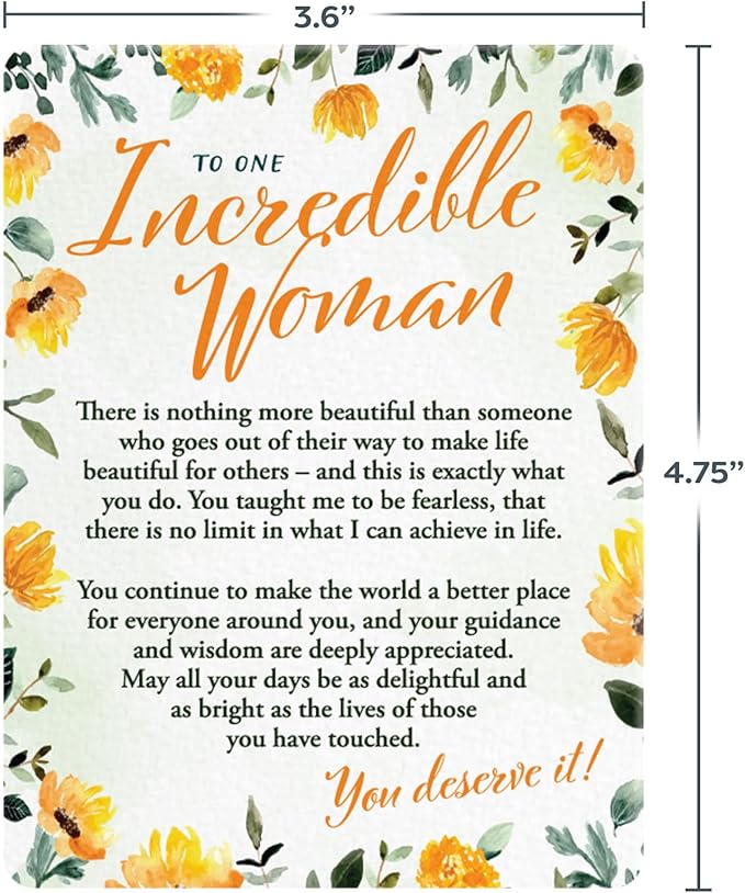 Inspirational Thank You Magnet Gift for Women – Appreciation Keepsake with Easel Stand