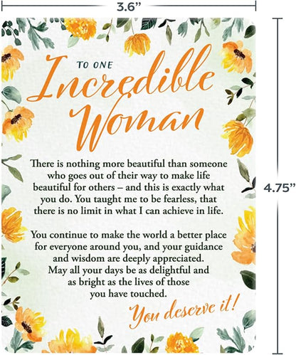 Inspirational Thank You Magnet Gift for Women – Appreciation Keepsake with Easel Stand